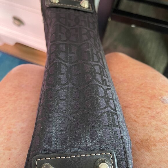 Giani Bernini Black Monogram Fabric Purse - Picture 6 of 6